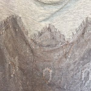 Fantastic lacy grey t shirt